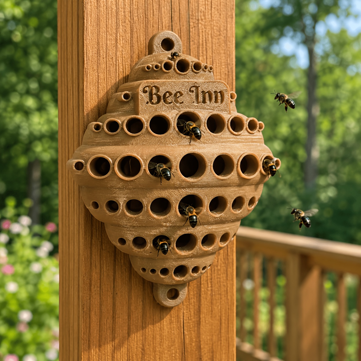 Urban Farming Garden - 3D Printed Wall-Mounted Bee & Butterfly