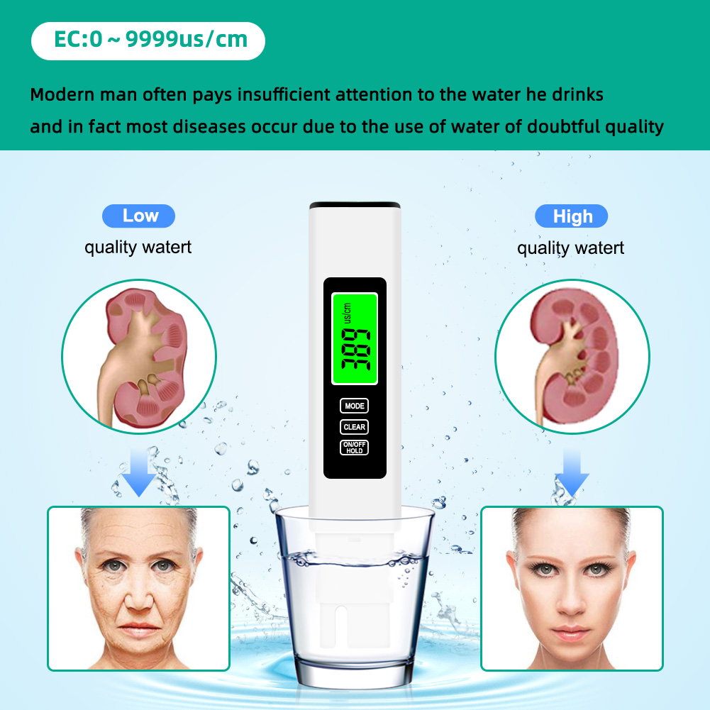 Ec Meter Digital - 4 in 1 Digital Water Tester