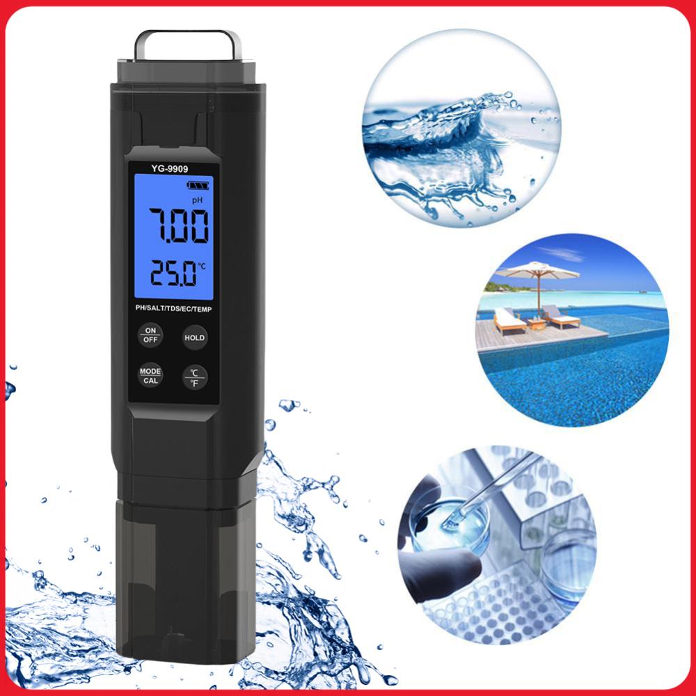 Ec Meter Digital - 5 in 1 Digital Water Quality