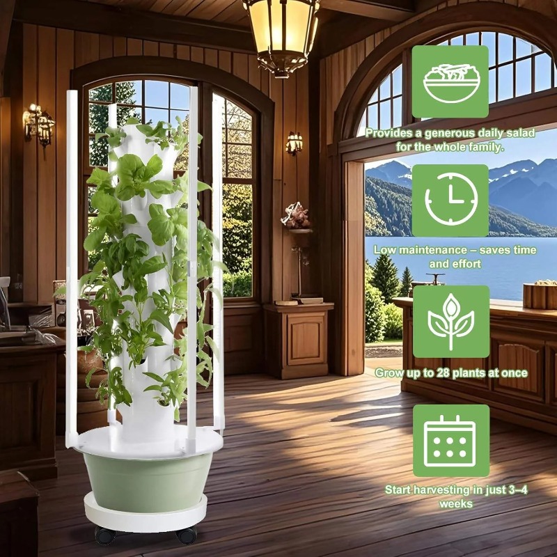 Hydroponic Growing Kit System  - Hydroponic Tower Planter recension och pris