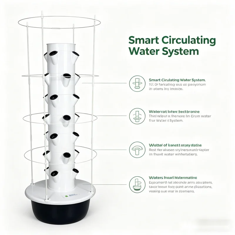 Spacetree Vertical Hydroponic  - Hydroponic Tower Planter recension och pris