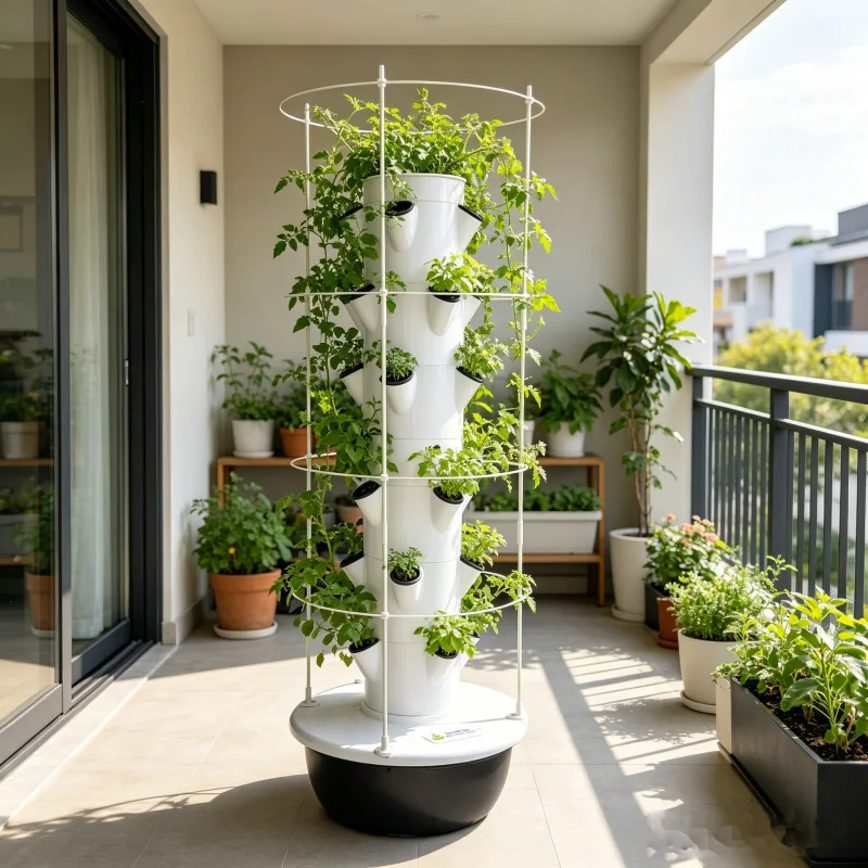 9 Layer Aeroponic Hydroponic V - Hydroponic Tower Planter recension och pris