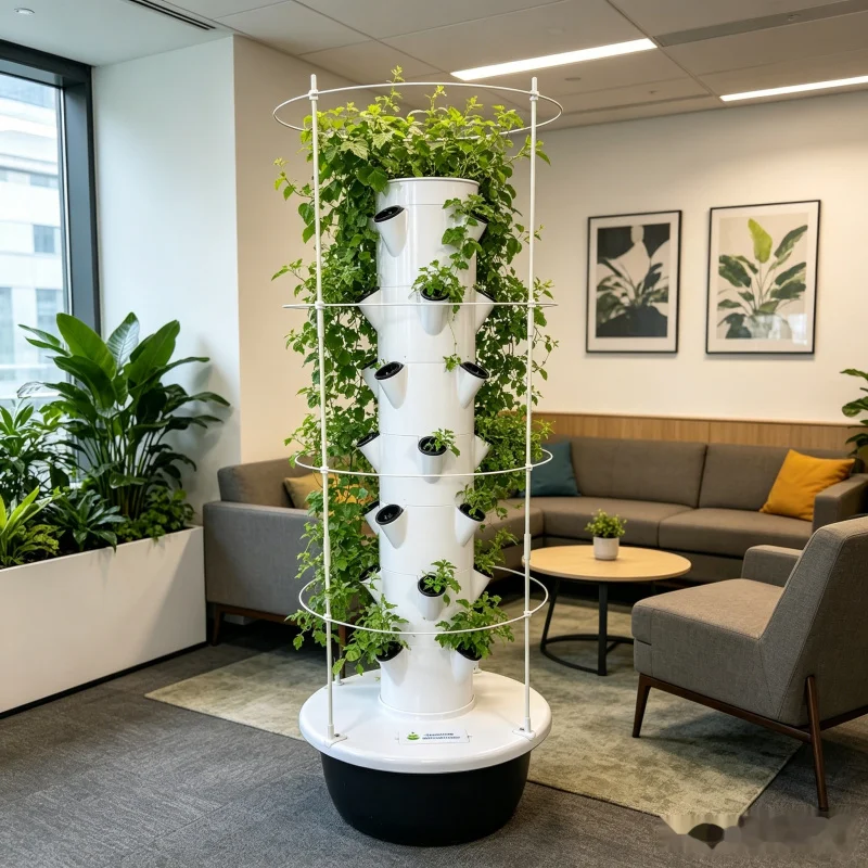 9 Layer Aeroponic Hydroponic V - Hydroponic Tower Planter recension och pris