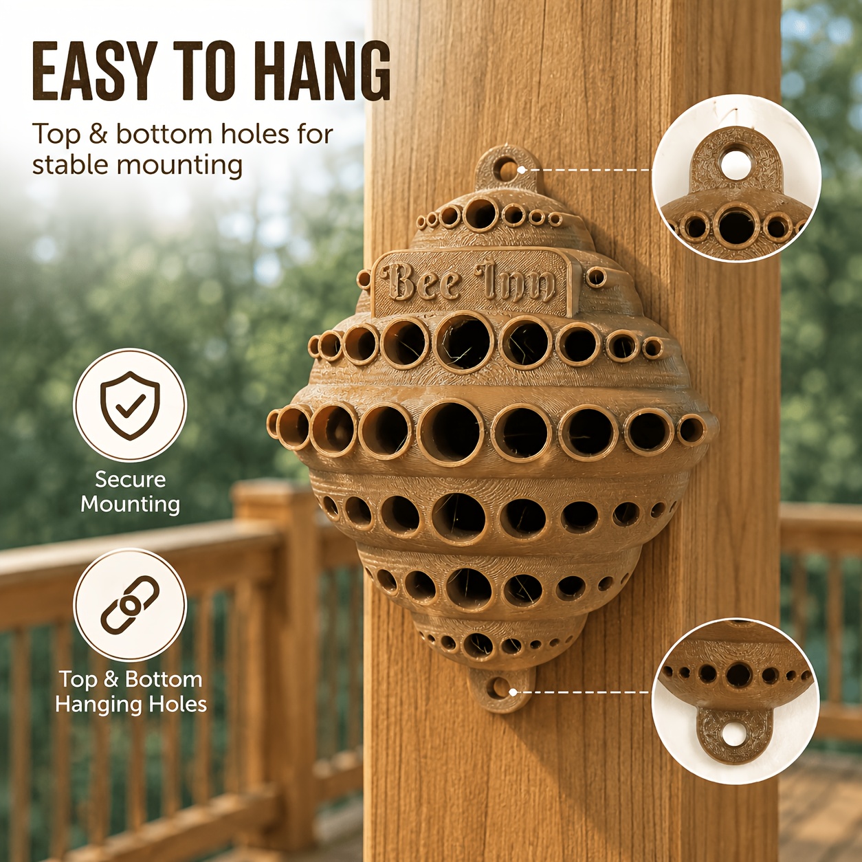 3D Printed Wall-Mounted Bee &  - Urban Farming Garden recension och pris