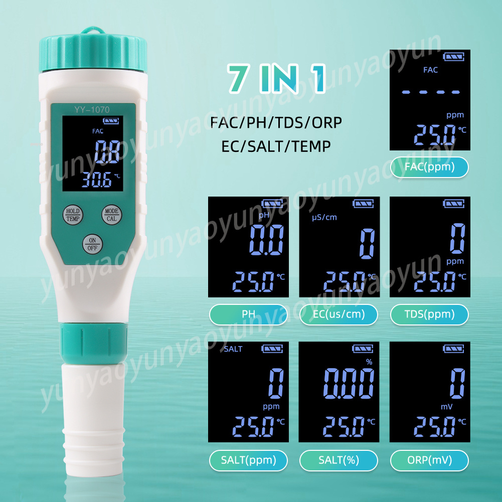 7 in 1 Digital Water Quality T - Ec Meter Digital recension och pris