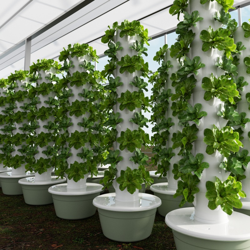 Vertical hydroponic tower Home - Hydroponic Tower Planter recension och pris