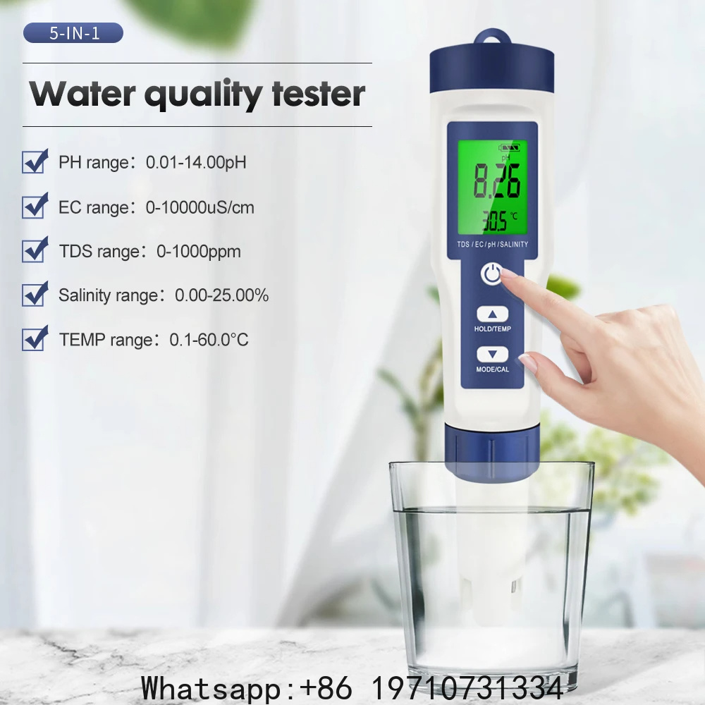 5 In 1 Digital PH Meter TDS EC - Ec Meter Digital recension och pris