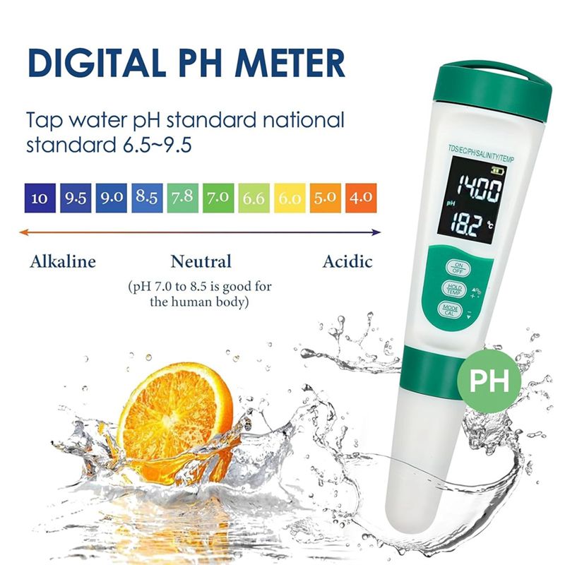 AT02-5 In1 Digital PH Meter Hi - Ec Meter Digital recension och pris