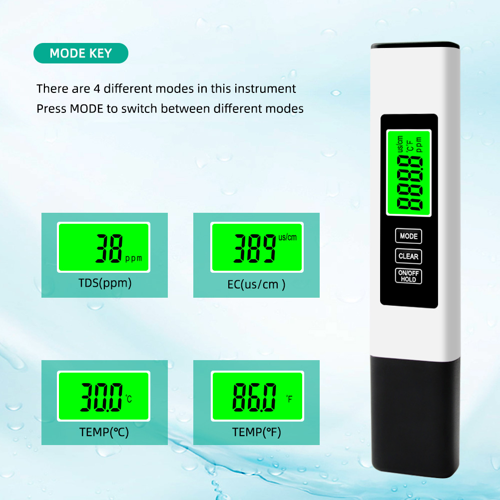 4 in 1 Digital Water Tester TD - Ec Meter Digital recension och pris
