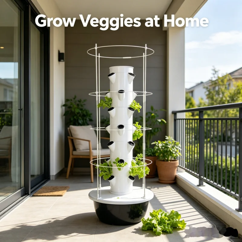 Smart Vertical Hydroponic Towe - Hydroponic Tower Planter recension och pris