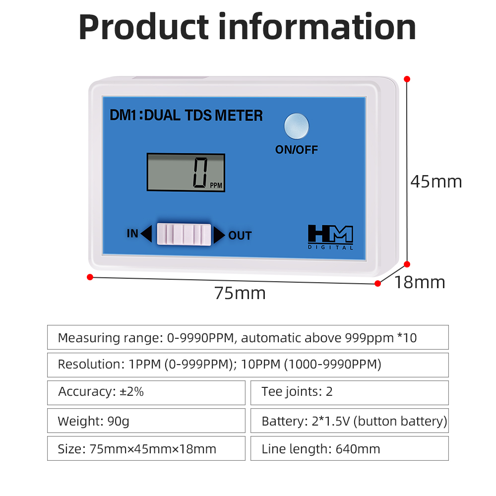 Digital Water Quality Tester D - Ec Meter Digital recension och pris