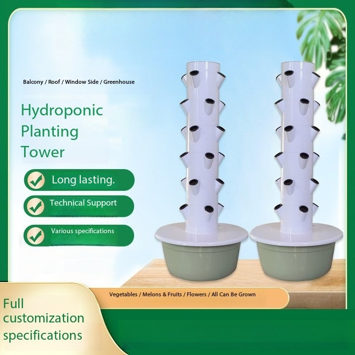 Hydroponic Tower with LED Grow - Hydroponic Tower Planter recension och pris