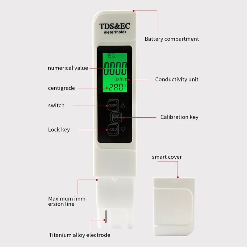 3 in 1 Water TDS Meter EC Cond - Ec Meter Digital recension och pris