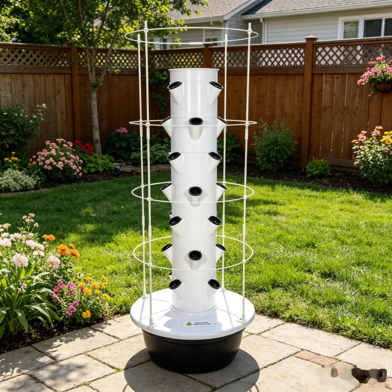 9 Layer Hydroponic Tower Garde - Hydroponic Tower Planter recension och pris
