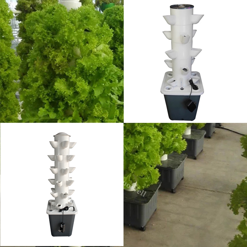 Vertical Hydroponic Tower Gree - Hydroponic Tower Planter recension och pris
