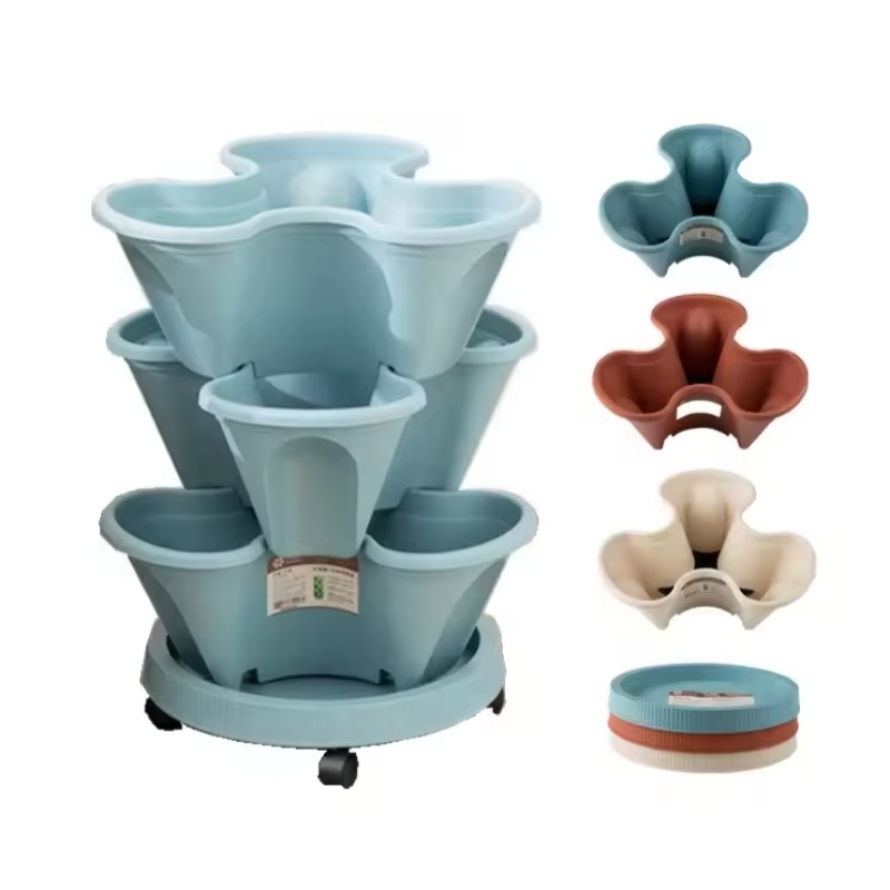5-tier Self Watering Stacking  - Hydroponic Tower Planter recension och pris