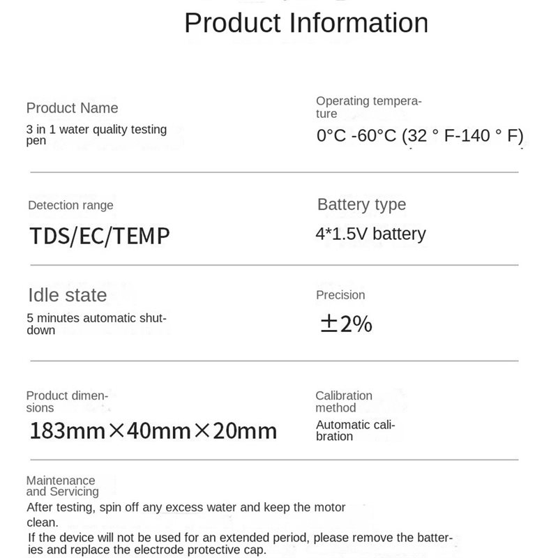 [B17B!】 Portable Water Test Pe - Ec Meter Digital recension och pris